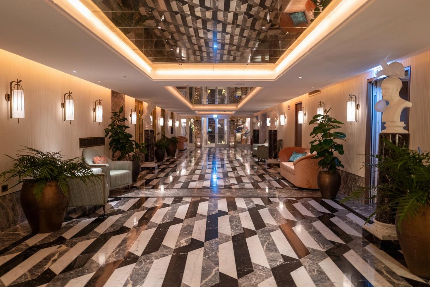 Elegant hotel lobby at Ilonvalke