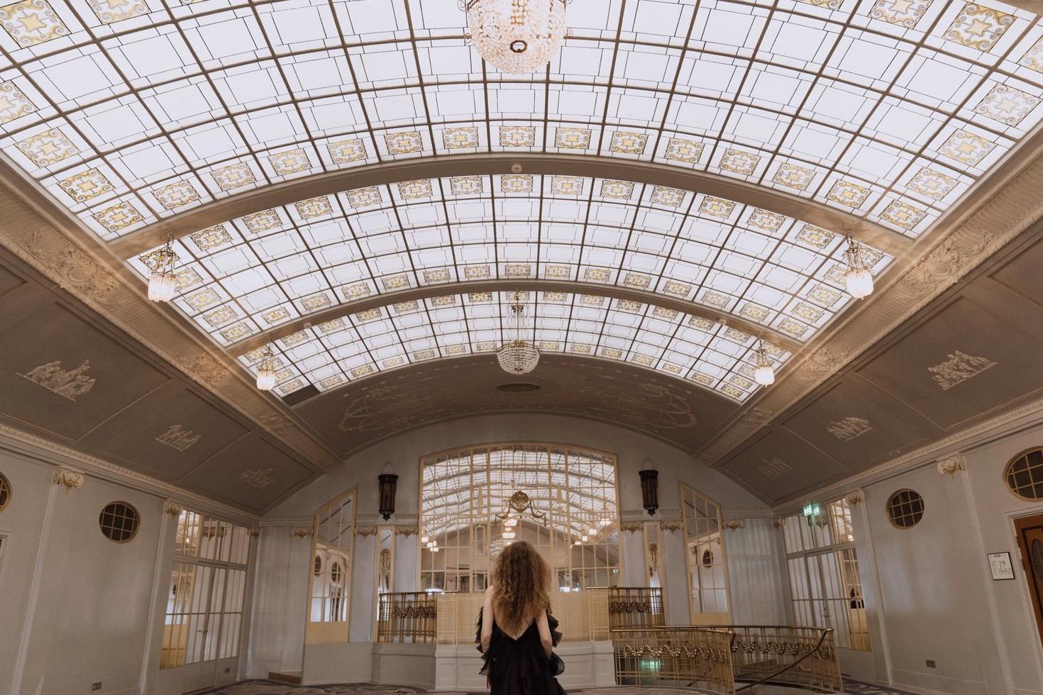 Grand hotel glass ceiling